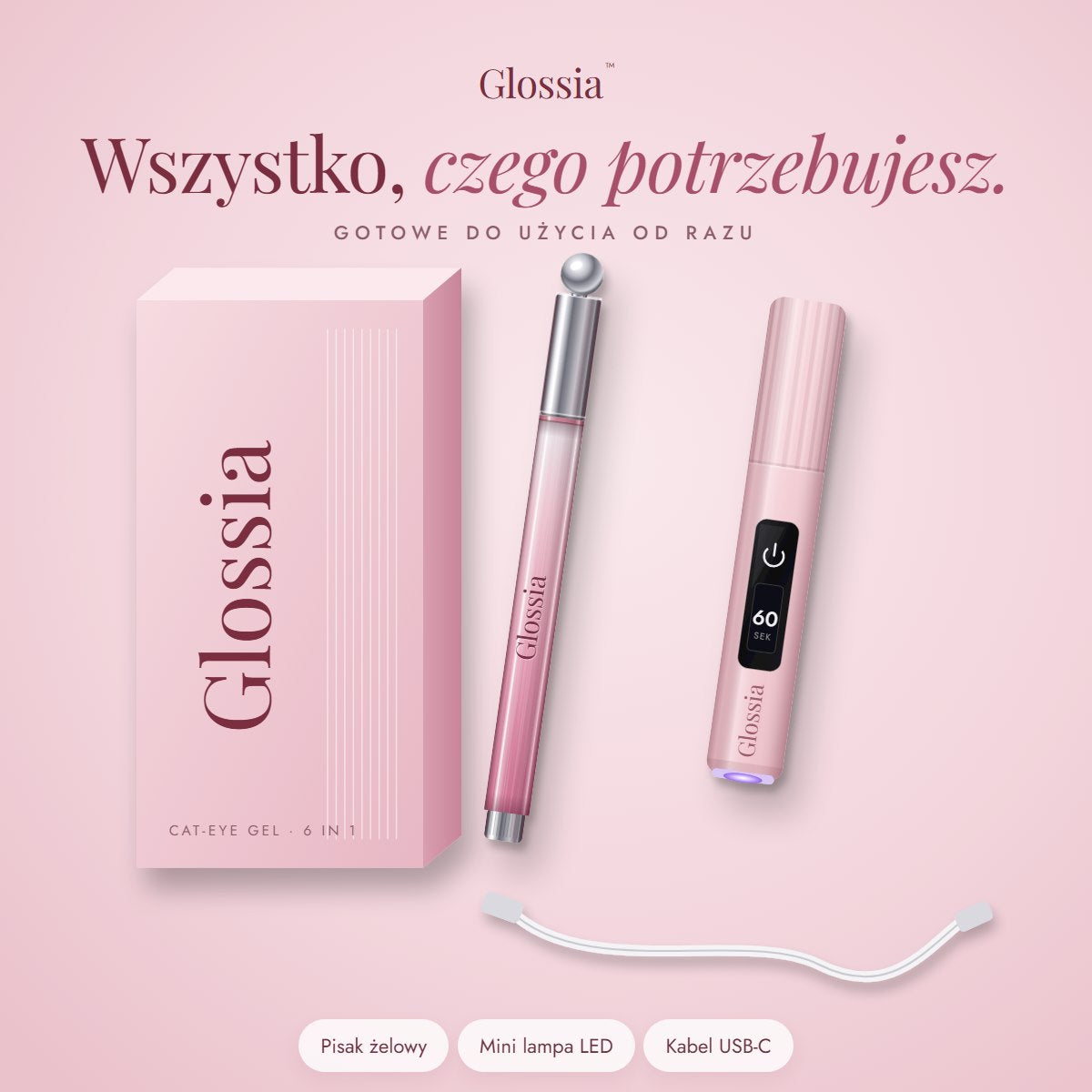 Zawartość zestawu Glossia